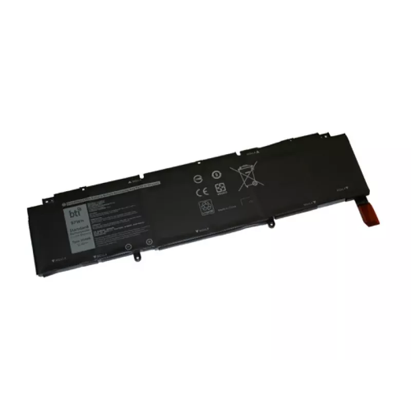 BTI sülearvuti aku 97 Wh (8500 mAh) 6-elemendiline Li-Ion, ühildub Dell XPS 9710/9700 ja Precision 5760/5750