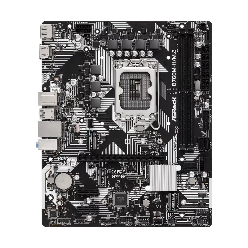 ASRock B760M-HDV/M.2 DDR5 Micro-ATX emaplaat
