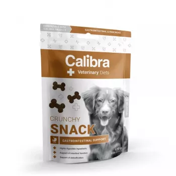 Koera maius Calibra Veterinary Diets Crunchy Snack Gastrointestinal 120 g — funktsionaalne, teraviljavaba, kala maitsega
