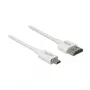 HDMI-kaabel DeLOCK 85147 0,25 m tüüp A tüübile D valge