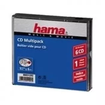 CD Multipack Hama 51292 6 plaati läbipaistev
