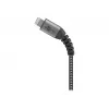 USB-A – Lightning-kaabel GOOBAY 2 m, tekstiilümbris, 3,3 mm läbimõõt, kosmosehall/hõbedane