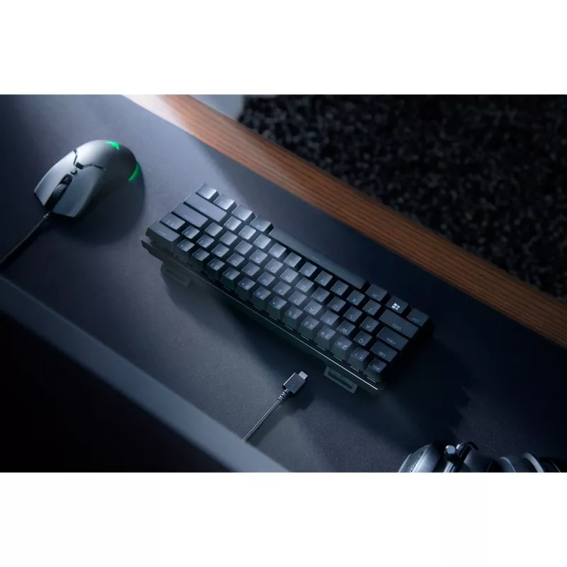Huntsman Mini, mänguklaviatuur must, DE-paigutus, Razer Linear Optical (punane)