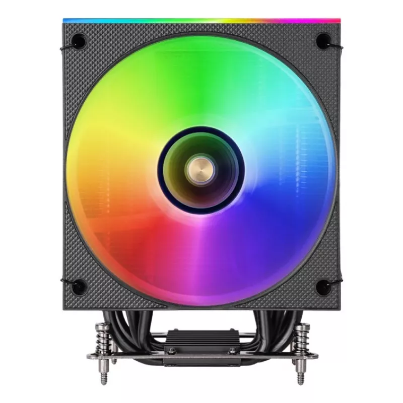 Õhkjahuti TACENS Mars Gaming MCPU-LCD, 120 mm ventilaator, TDP 300 W, toetab LGA1700/1200/115x/1366 ja AM4/AM5, must