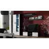 Cama TV-alus SOHO 140 must/valge läikiv