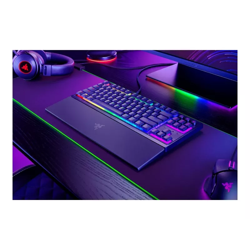 Razer Ornata V3 Tenkeyless klaviatuur Gaming USB QWERTZ Must
