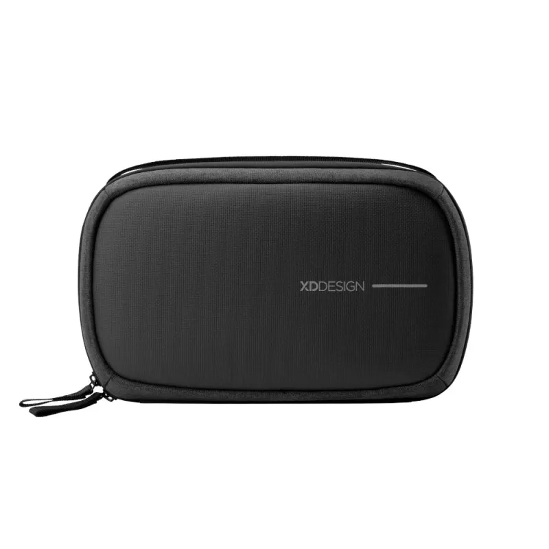 Tualett-tarvete kott XDDESIGN First-Class All-in-One Travel Organiser P706.3401, Must, Tõmblukuga suletav, Deluxe kott