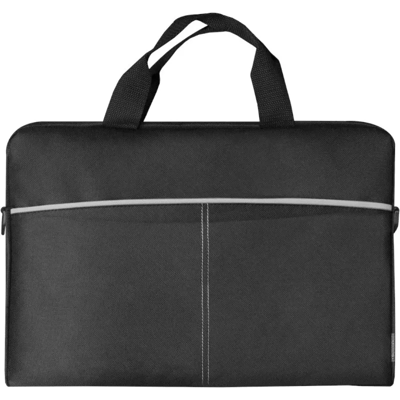 Sülearvutikott DEFENDER Lite 39,6 cm (15,6 tolli) Must/Hall, polüester, tõmblukk, käepide, eemaldatav õlarihm