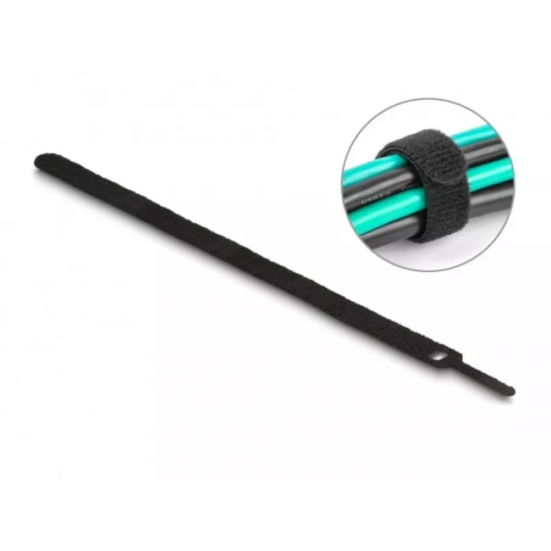 Takjakinnitusega kaabliside DeLOCK 19075 300x12mm must 10 tk
