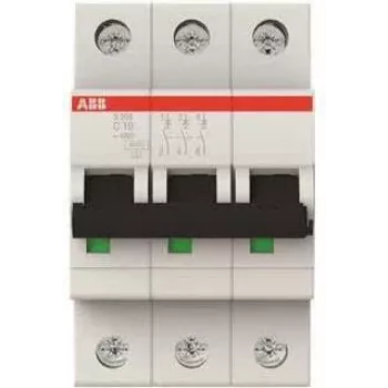 ABB Kaitselüliti 10A S203-C10 pro M komp. 3-pooluseline 6kA kaitselülitile S203-C10 (2CDS253001R0104)