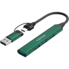 CANYON jaotur DS-02 4in1 USB-A/C Roheline
