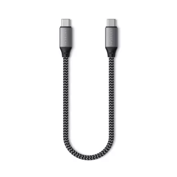 Satechi - USB-kaabel - USB-C (M) kuni USB-C (M) - 25 cm - USB-toiteallikas (100 W) (ST-TCC10M)