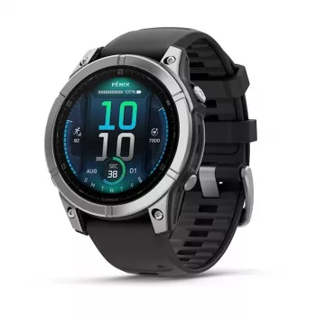 Garmin Fenix E 3.3 cm (1,3) AMOLED 47 mm digitaalne 416 × 416 pikslit puutetundlik roostevaba teras Wi-Fi GPS (satelliit)