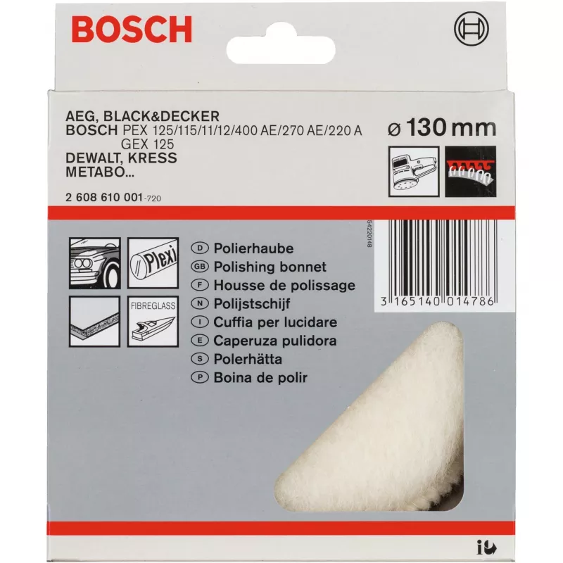 Lambavillakettad Bosch 2608610001 läbimõõt 13 cm hallid