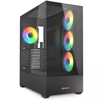 PC-korpus Sharkoon AK6 RGB, ATX, must