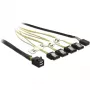 Kaabel DeLOCK Mini SAS HD SFF-8643 4xSATA 7p 1m
