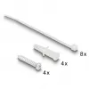 Jaotuskarp DeLOCK 66235 4 porti must metall