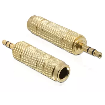 Kaabli soovahetaja DeLOCK 65360 3,5 mm 6,35 mm-le Kuldne