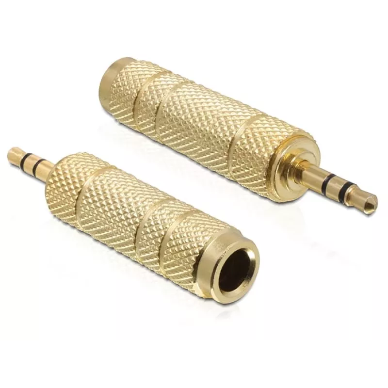 Kaabli soovahetaja DeLOCK 65360 3,5 mm 6,35 mm-le Kuldne
