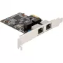Delock PCI Express x1 kaart 2 x RJ45 Gigabit LAN RTL8111 (88615)