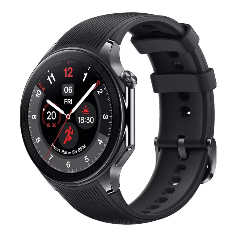 OnePlus Watch 2 - 46 mm - nutikell rihmaga - Fluoroelastomeer - Randme suurus: 140-210 mm - Ekraan 3,63 cm (1,43)