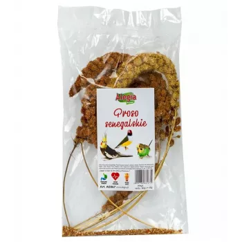 Maiuspala lindudele ja närilistele Alegia Senegalese hirsisegu, teraviljamaitsega, 80 g kott