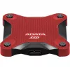 Väline SSD ADATA SD620 1 TB, kaasaskantav USB 3.2 Gen 2 (Micro-USB B), lugemiskiirus 520 MB/s, kirjutamiskiirus 460 MB/s, löögikindel, punane