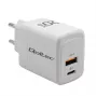GaN-laadija QOLTEC 51823 20W USB toiteadapter, 5V/20V väljund