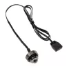 XSPC ARGB LED-pistik G1/4 5V 3-pin, must/kroom