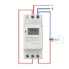 DIN-liistu elektrooniline taimerlüliti QOLTEC 50983, akutoitega, automaatikaskeemidele