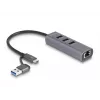 DeLOCK 64282 sülearvuti dokkimisjaam ja pordireplikaator Juhtmega USB 3.2 Gen 1 (3.1 Gen 1) Type-C Hall (64282)
