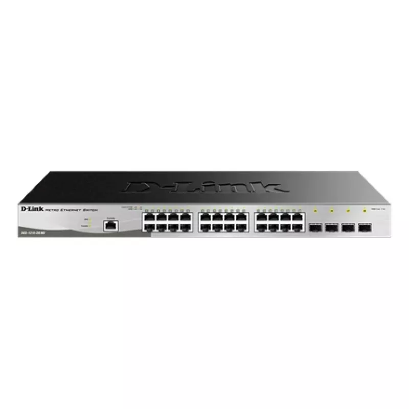 D-Link DGS-1210-28/ME/E võrgulüliti hallatav L2+ Gigabit Ethernet (10/100/1000) 1U Must, Hall