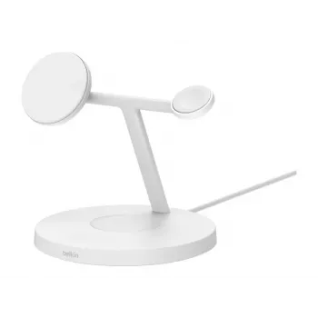 Belkin BoostCharge Pro kõrvaklapid, nutitelefon, nutikell valge USB juhtmevaba laadimine kiirlaadimine siseruumides