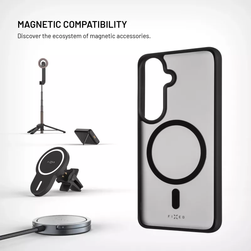 Fixed MagMisty | Tagakaas | Samsung | Galaxy S26 | Polükarbonaat/TPU | Must