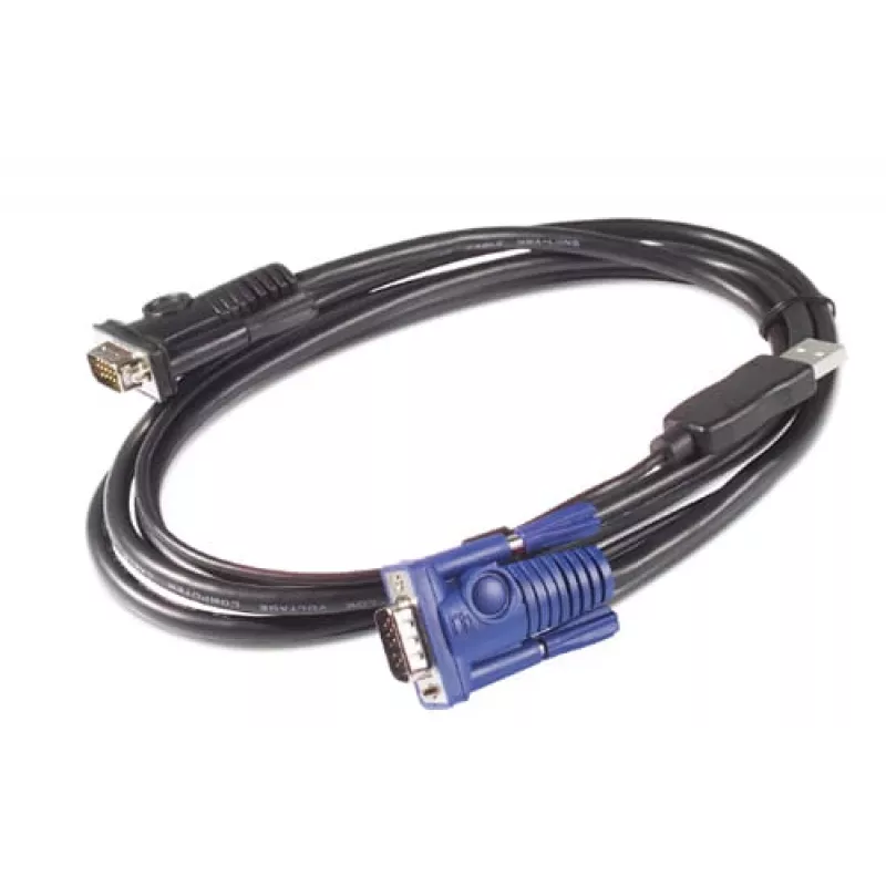 APC KVM USB-kaabel - 6 jalga (1,8 m), 1,83 m, USB, USB, VGA, must, USB-A