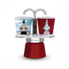 Bialetti Mini Express Magritte Moka pot Punane, Hõbedane