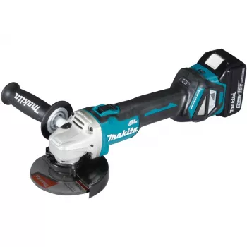 Juhtmeta nurklihvija DGA511RTJ 18V sinine-must 2x Li-ion aku 5,0Ah MAKPAC suurus 2