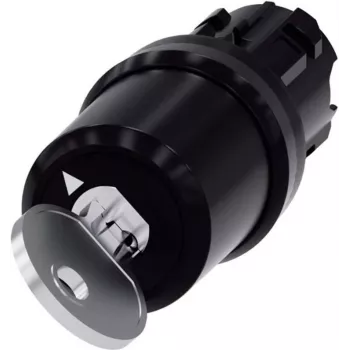 Siemens Schlüsselschalter Frontring Kunststoff Schwarz 1 x 90 ° SIRIUS ACT 3SU1000-5BF01-0AA0 1 St. (3SU1000-5BF01-0AA0)
