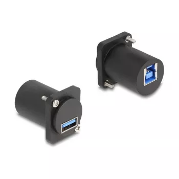 DeLOCK D-tüüpi moodul USB 5 Gbps A-tüüpi emane B-tüüpi emasele must