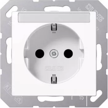 Pistikupesa tüüp F Jung A 1520 BFNA WW, 16 A 250 V, valge, termoplast