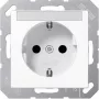 Pistikupesa tüüp F Jung A 1520 BFNA WW, 16 A 250 V, valge, termoplast