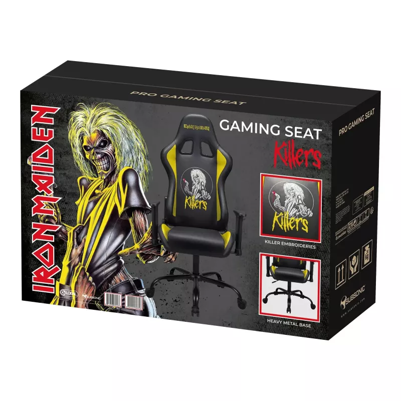 Mängutool SUBSONIC Subsonic Pro Iron Maiden Killers — ergonoomiline disain, reguleeritav kõrgus