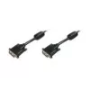 DIGITUS - DVI-kaabel - Dual Link - DVI-D (M) - DVI-D (M) - 5,0m - Vormitud, pöidlakruvid - Must (AK-320101-050-S)