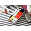 Kaitseümbris iKins Apple iPhone 8 / 7 jaoks Mondrian Valge