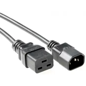 Microconnect PE0191430 toitekaabel Must 3 m C19 pistikupesa C14 pistik