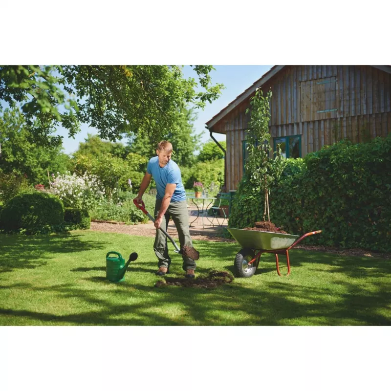 Labidas WOLF-Garten ASP-D terasest punane 1230 mm
