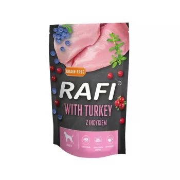DOLINA NOTECI Rafi kalkuniga - märg koeratoit - 500g