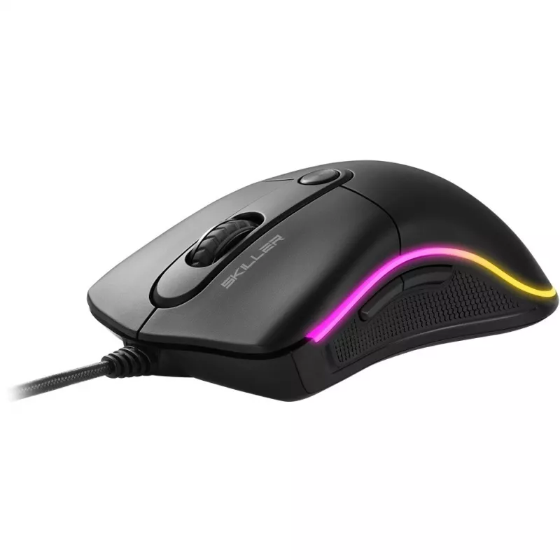 Sharkoon Skiller SGM2 mänguhiir Juhtmega Ergonomiline optiline 6 nuppu Must