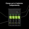 Akulaadija roheline Cell GC VitalCharger koos 4× AA 2000mAh NiMH akudega