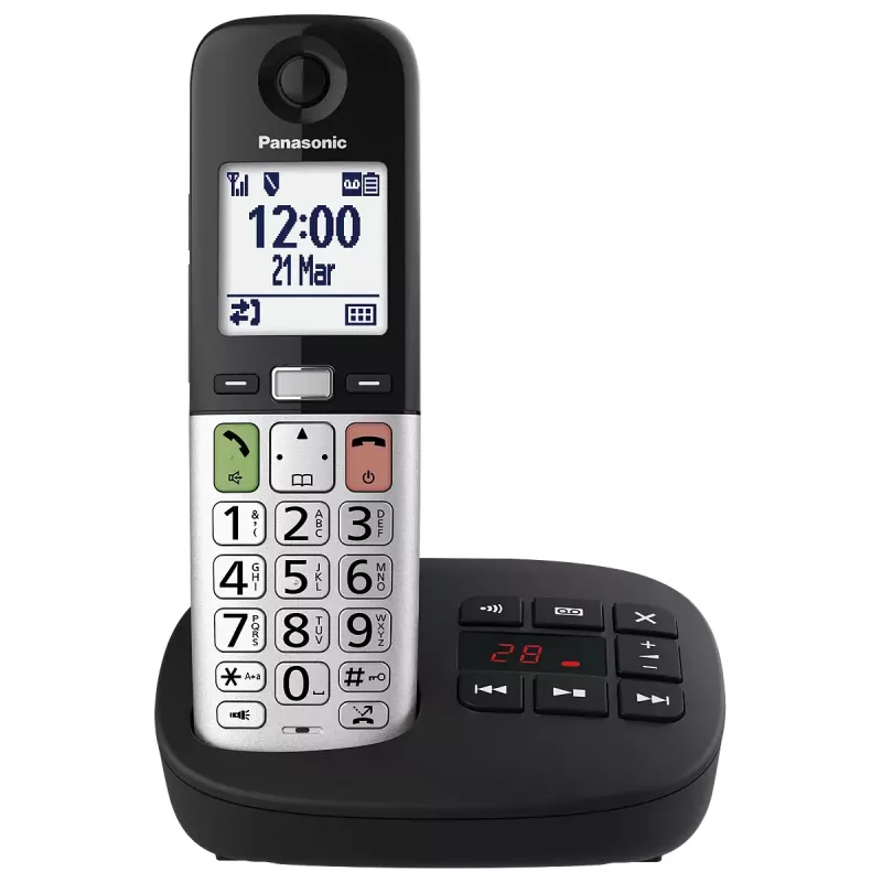 DECT-telefon Panasonic KX-TGU430 juhtmeta käed, kõlarivõime, helistaja tuvastus, 2.4-tolline ekraan, 1000-kirjega telefoniraamat, hall/must